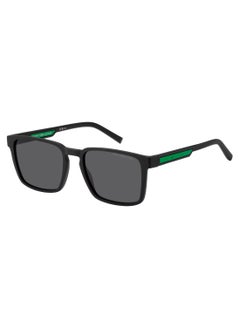 Men's UV Protection Rectangular Shape  Sunglasses TH 2088/S GREY 44 - Lens Size: 43.8 Mm - Mtt Black