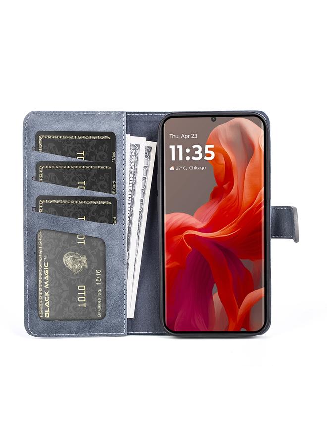 اس-توب جراب لهاتف Motolora Moto G85 5G جراب هاتف جلدي قابل للطي أفقيًا بخياطة - Image 3