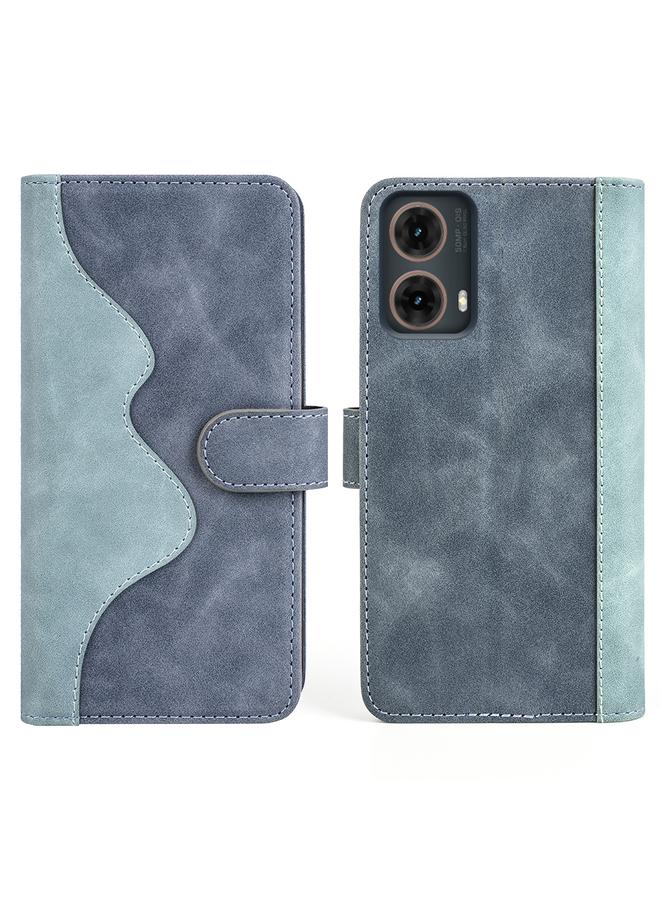 اس-توب جراب لهاتف Motolora Moto G85 5G جراب هاتف جلدي قابل للطي أفقيًا بخياطة - Image 2