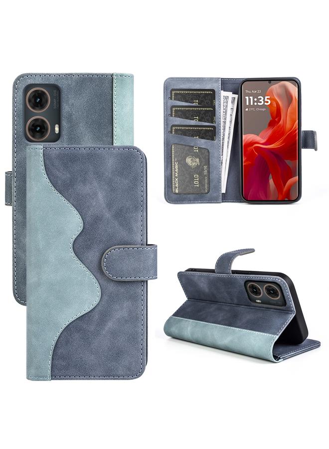 اس-توب جراب لهاتف Motolora Moto G85 5G جراب هاتف جلدي قابل للطي أفقيًا بخياطة - Image 1
