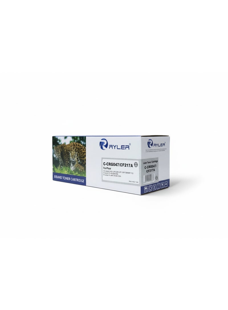 رايلر خرطوشة حبر متوافقة من لطابعات HP LaserJet Pro M102a / M130a / M130nw / M132 – الموديل CF217A (أسود، 1600 صفحة) - Image 1