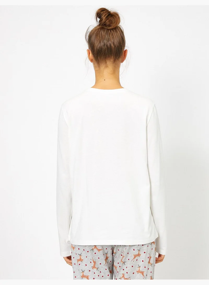 KOTON Letter Printed Pyjama Sets