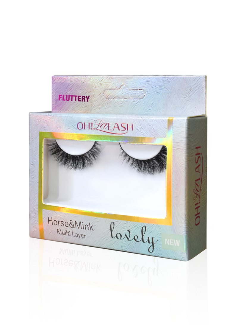 OH! LALASH 3D Wispy natural daily look false eyelashes-fluffy volume for daily & events - Image 2
