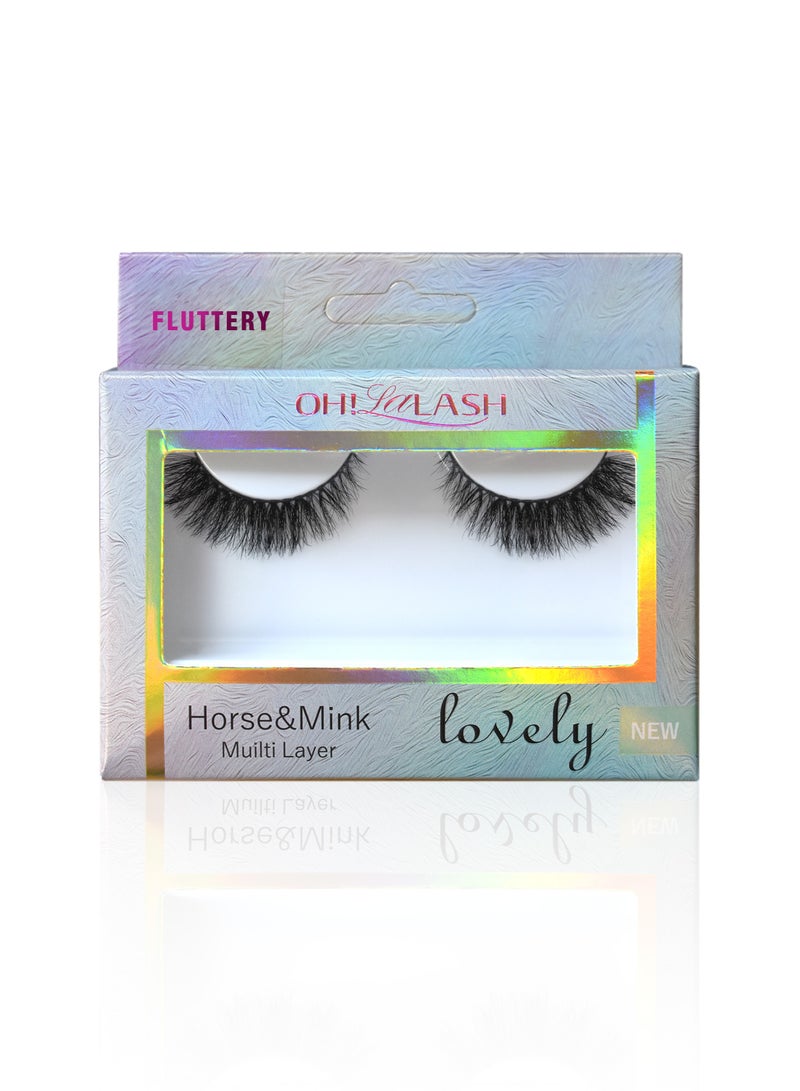 OH! LALASH 3D Wispy natural daily look false eyelashes-fluffy volume for daily & events - Image 1