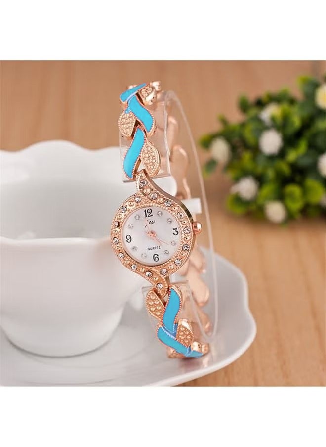JW - Women Luxury Watches, Women's Bangle Watch, Ultra Slim Rhinestones Wrist Watch Quartz Wrist Watch Fashion Watch Best Gift for Your Friend and Families - Image 1