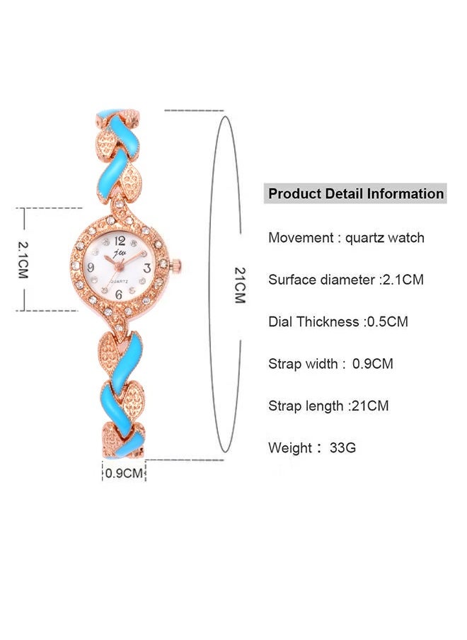 JW - Women Luxury Watches, Women's Bangle Watch, Ultra Slim Rhinestones Wrist Watch Quartz Wrist Watch Fashion Watch Best Gift for Your Friend and Families - Image 1