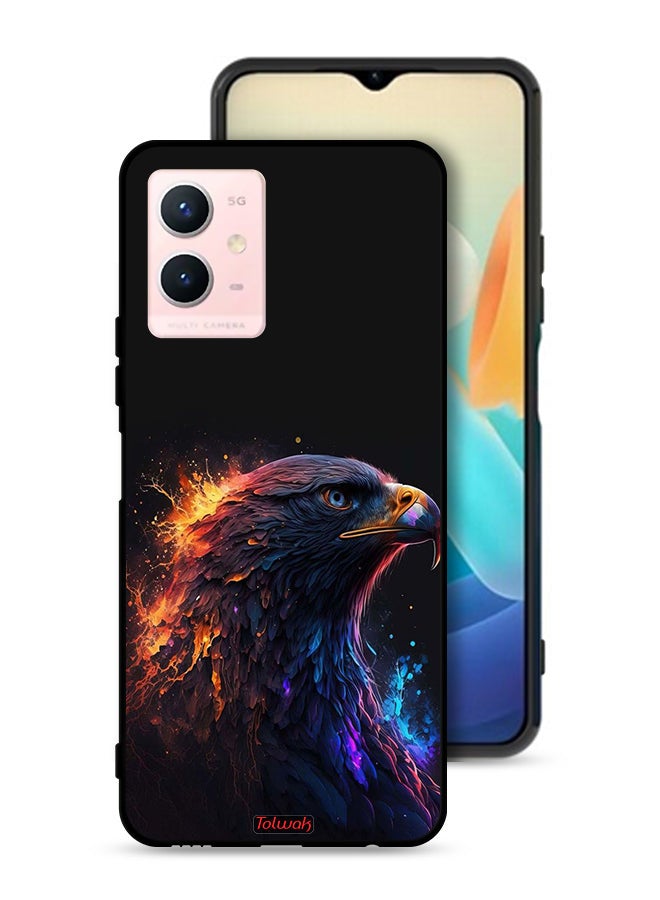 Tolwak Vivo Y33s 5G Protective Case Cover Eagle Art - Image 1