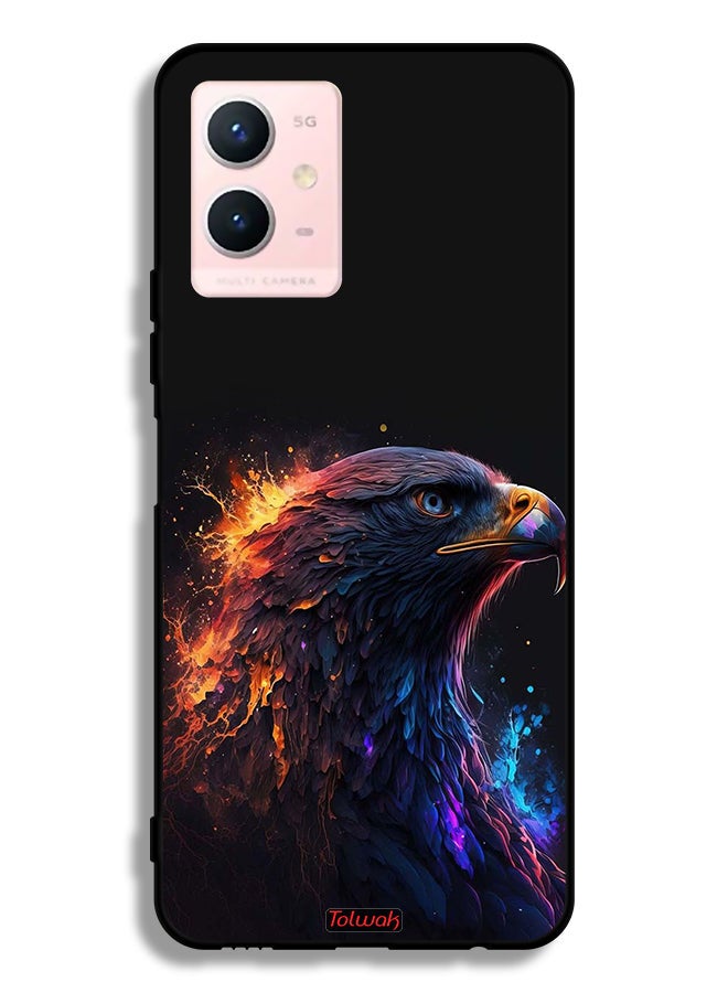 Tolwak Vivo Y33s 5G Protective Case Cover Eagle Art - Image 2