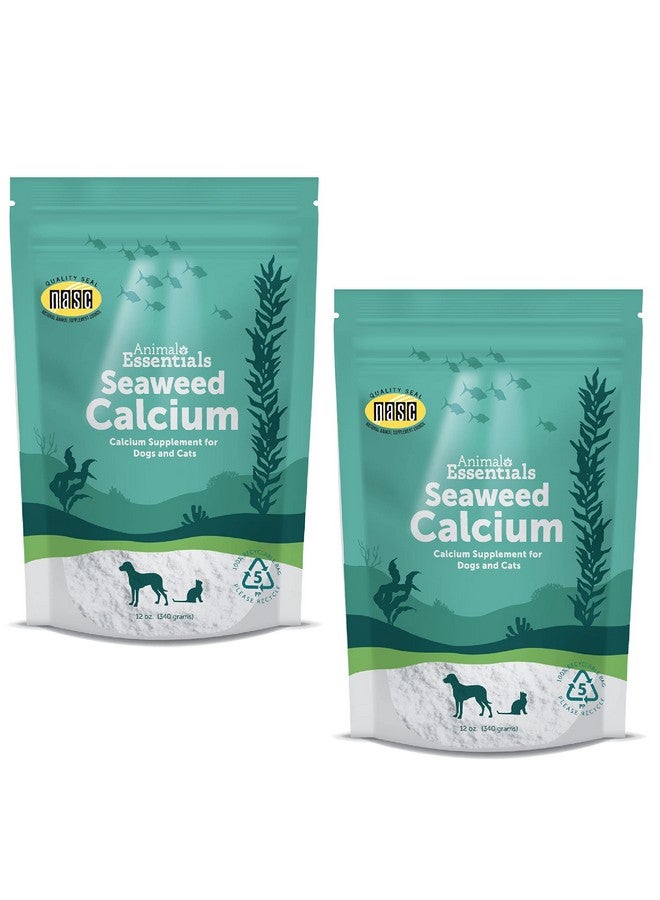 Animal Essentials Seaweed Calcium - Supplement for Dogs and Cats, High Digestibility, Pure Clean Icelandic Seaweed Calcium, Free of Lead and Hormones, Lab Tested, Magnesium - 12 Oz (Pack of 2) - Image 1