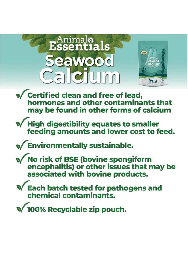 Animal Essentials Seaweed Calcium - Supplement for Dogs and Cats, High Digestibility, Pure Clean Icelandic Seaweed Calcium, Free of Lead and Hormones, Lab Tested, Magnesium - 12 Oz (Pack of 2) - Image 2