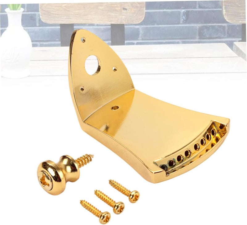 Abaodam Metal Triangle Tailpiece for String Mandolin Screws Golden Easy String Changes Decorative Cover Design for Arched Mandolins - Image 4