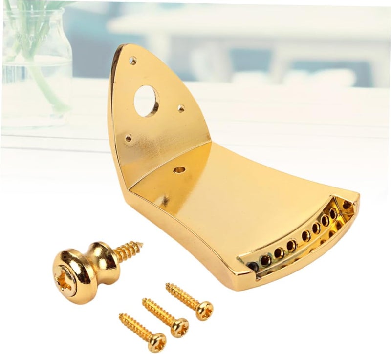 Abaodam Metal Triangle Tailpiece for String Mandolin Screws Golden Easy String Changes Decorative Cover Design for Arched Mandolins - Image 5