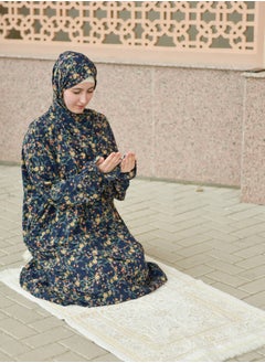 DAMAS COLLECTION P105-One Piece Prayer Dress Crepe for Muslim Women with Attached Scarf and pocket - Modest Islamic Prayer Outfit for Prayer & Umrah - Lightweight and Breathable Islamic Clothing  - Image 3