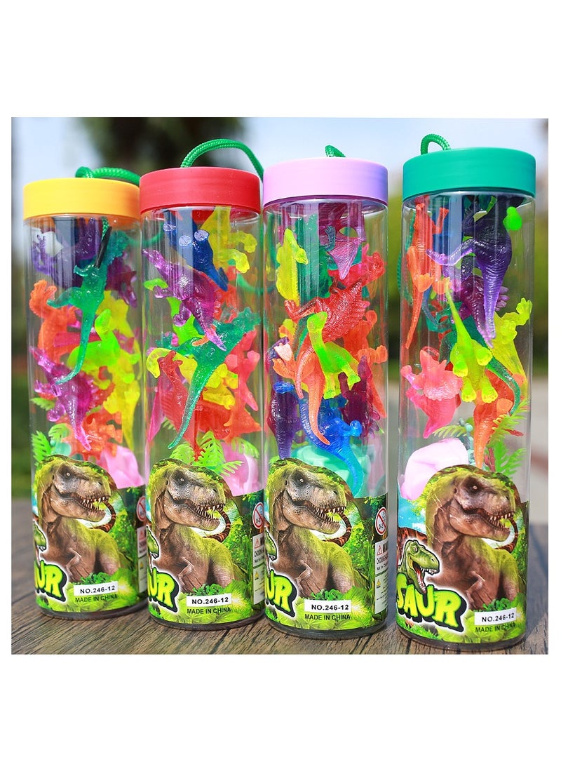 Mini plastic dinosaur toy dinosaur suit educational toys party favors toys for boys girls kids  - Image 1
