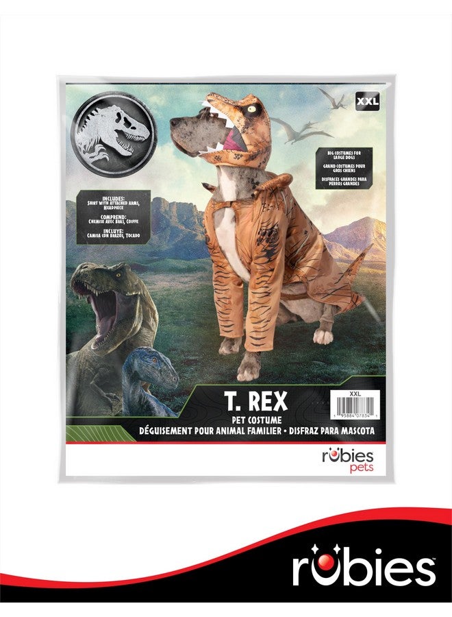Rubies Jurassic World T-Rex Big Dog Fun and Cute Pet Costume for Themed Parties and Halloween, 2X-Large - Image 2