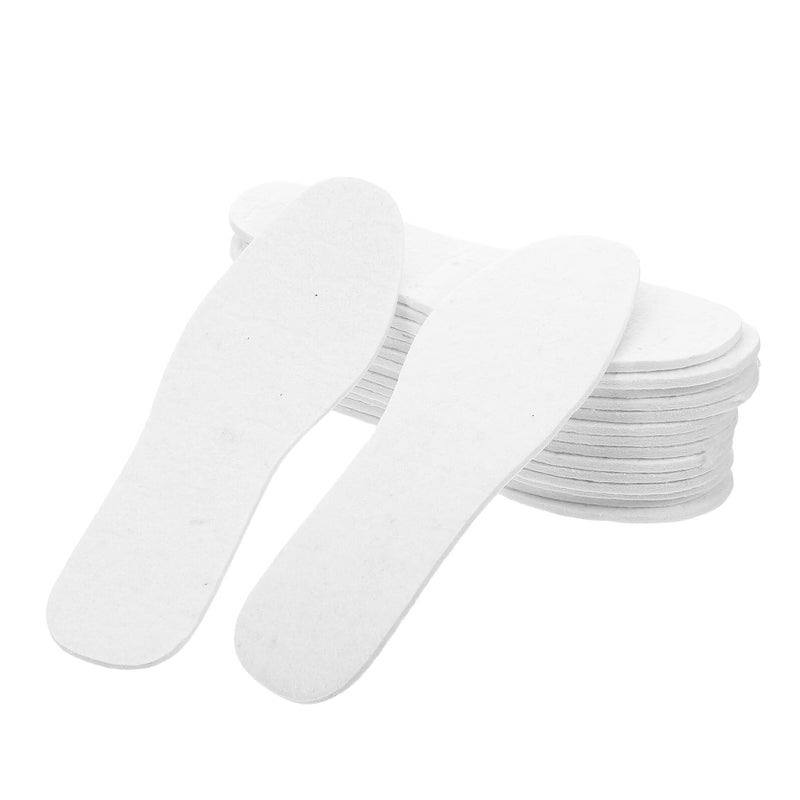 Thickened 6mm Wool Felt Insoles 10 Pairs Warm Moisture Absorbing Shoe Inserts For Men And Women - Image 2