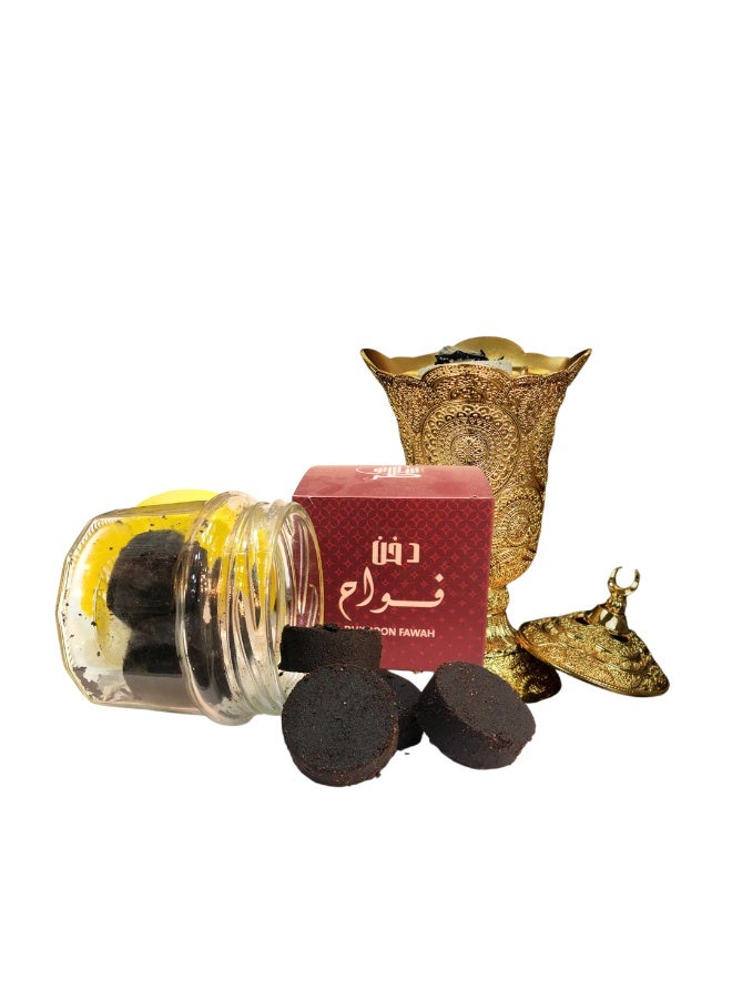 KAAF CREATIONS Bakhoor, Dukhoon Fawah, Best for Home & Majlis, Long-Lasting, Rich Oud Fragrance 140g - Image 4