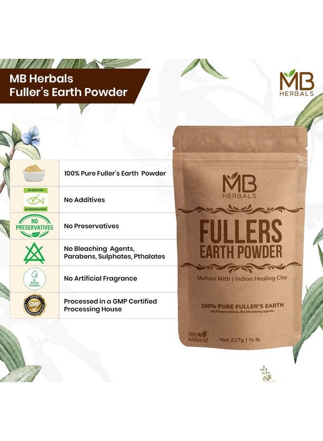 MB Herbals 100% Pure Fullers Earth Powder 100g | 3.5oz | Multani Mitti Facial Clay Bentonite Indian Healing Clay | No Preservatives | No Bleaching Agents | No Added Fragrance| Fuller's Earth - Image 4