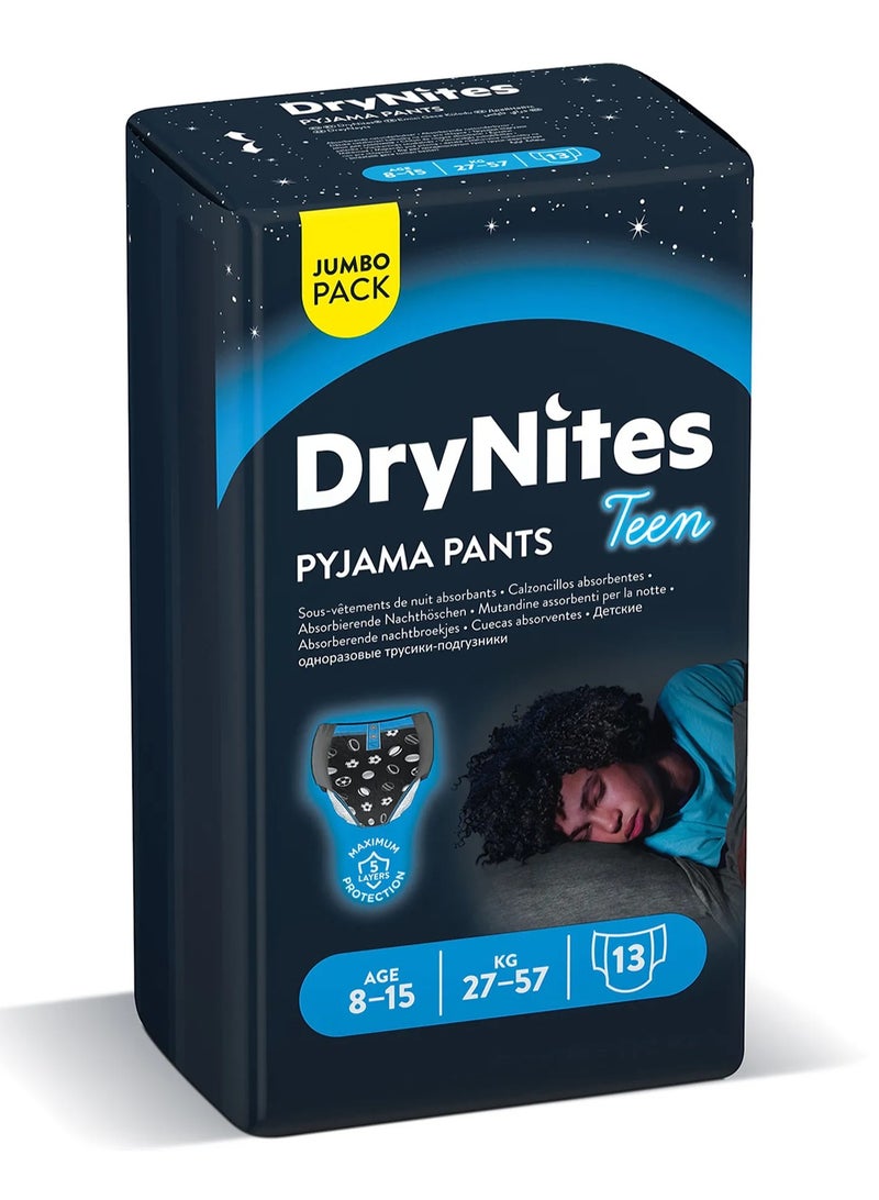 DryNites Pyjama Pants Teen Jumbo Pack Size 8 - 13 Pieces