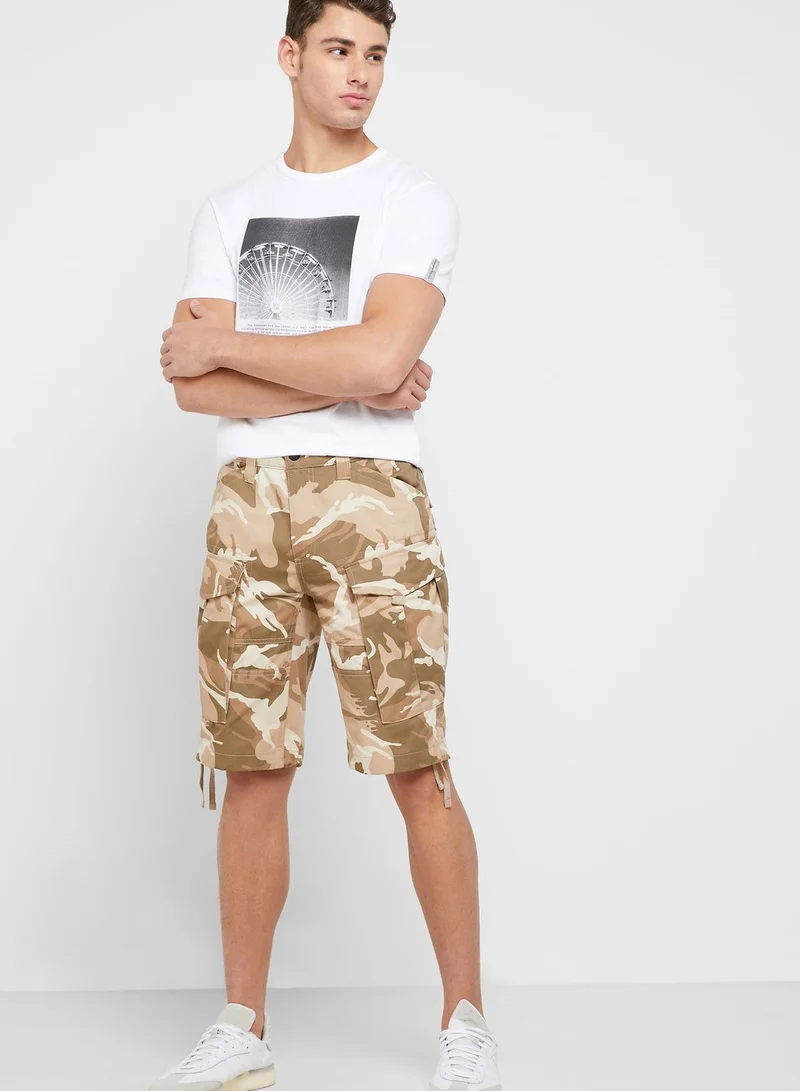Reserved Camo Cargo Shorts