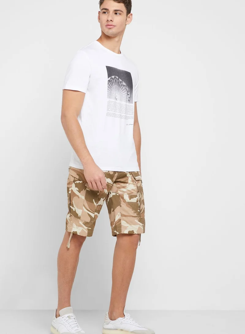 Reserved Camo Cargo Shorts