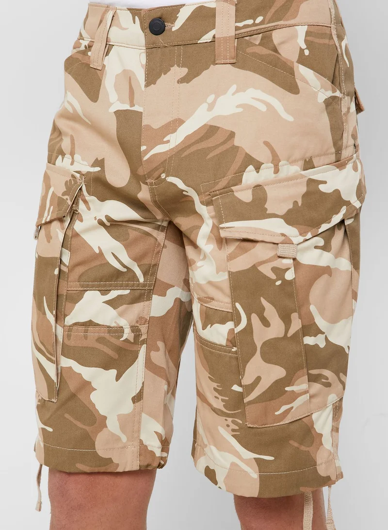 Reserved Camo Cargo Shorts