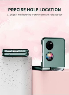 جرويك مناسب لهاتف Huawei P50 Pocket مقاس 6.9 بوصة، غلاف هاتف محمول بشاشة قابلة للطي، شريط جيب شامل، حزام أمان، صلب ملمس للبشرة  - Image 5