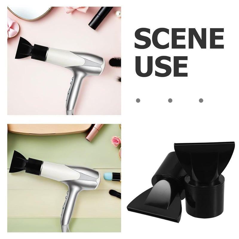 2pcs Hair Dryer Nozzle Attachment Set Concentrator Tips Plastic Flat Nozzles for Salon and Home Hair Styling Tools - Image 3