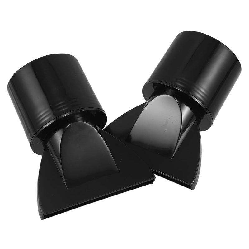 2pcs Hair Dryer Nozzle Attachment Set Concentrator Tips Plastic Flat Nozzles for Salon and Home Hair Styling Tools - Image 1