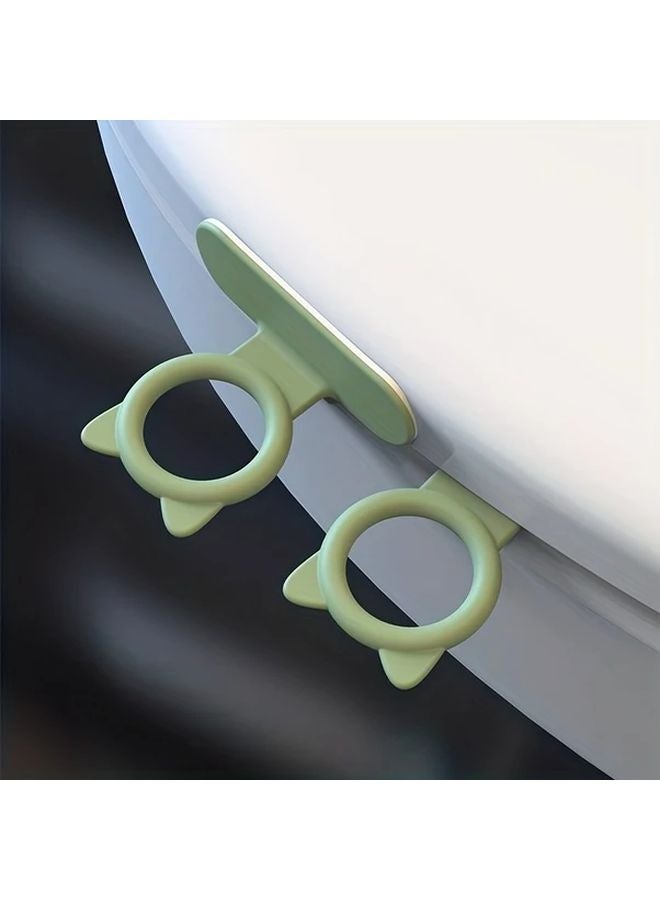 2 Pack Green Toilet Lid Lifters Non Slip Grip For Elderly Arthritis Safety Aid - Image 1