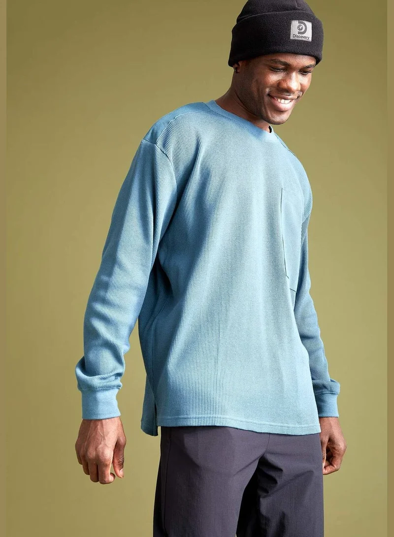 DeFacto Oversize Long Sleeve Knitwear Sweatshirt