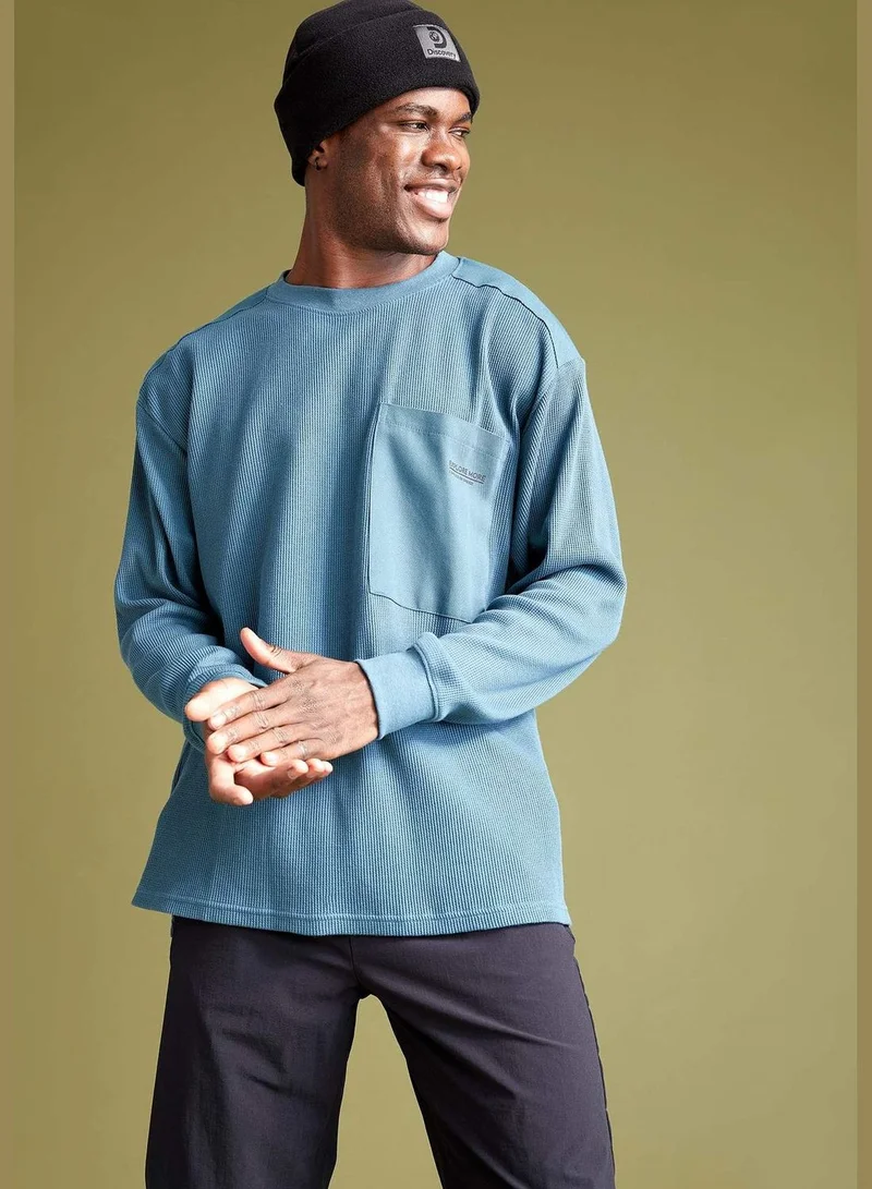 DeFacto Oversize Long Sleeve Knitwear Sweatshirt
