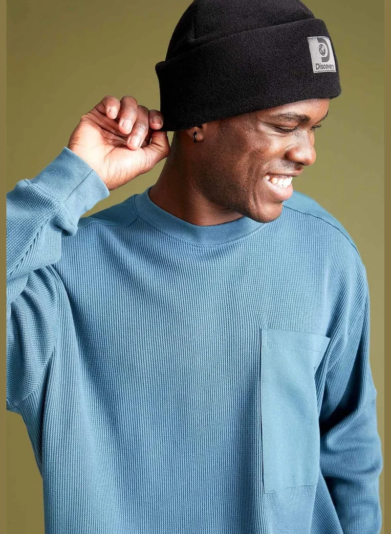 DeFacto Oversize Long Sleeve Knitwear Sweatshirt