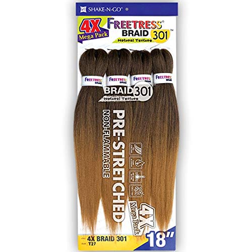 FreeTress Braids Freetress Synthetic Mega Pack Braids  4X BRAID 301 18 1B Off Black