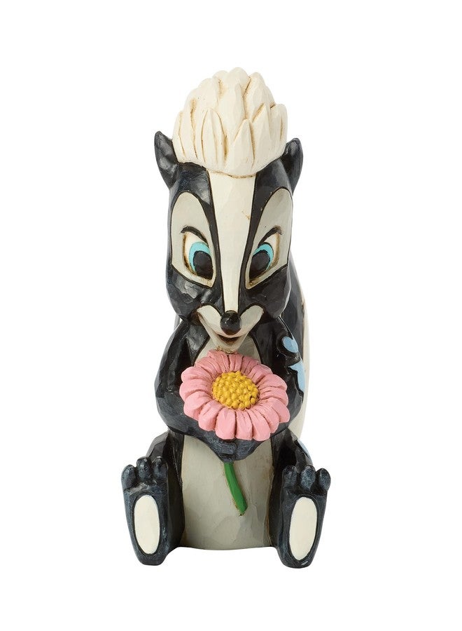 Enesco Disney Traditions by Jim Shore Bambi Flower The Skunk Miniature Figurine, 3.15 Inch, Multicolor - Image 1