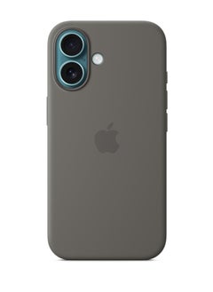 Exotic Silicone Magsafe Case for iPhone 16 Stone Grey - Support Wireless Charging Premium Quality Design  - Image 3