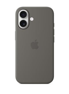 Exotic Silicone Magsafe Case for iPhone 16 Stone Grey - Support Wireless Charging Premium Quality Design  - Image 2