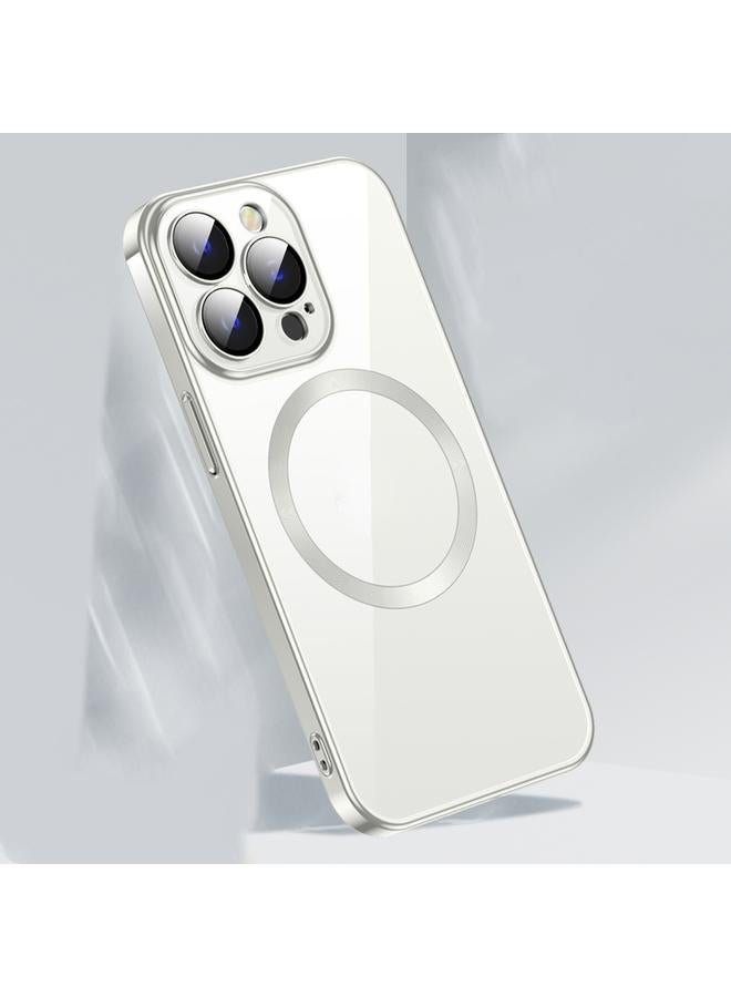 اس-توب جراب هاتف مغناطيسي MagSafe لهاتف iPhone 14 Pro مع فيلم عدسة - Image 1