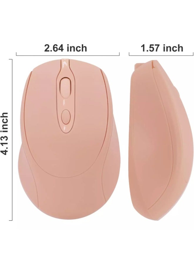 Nengshi M256 Dual Mode Wireless, Bluetooth  Silent Click Mouse - Optical Sensor 1200 DPI Rechargeable USB C - Image 2