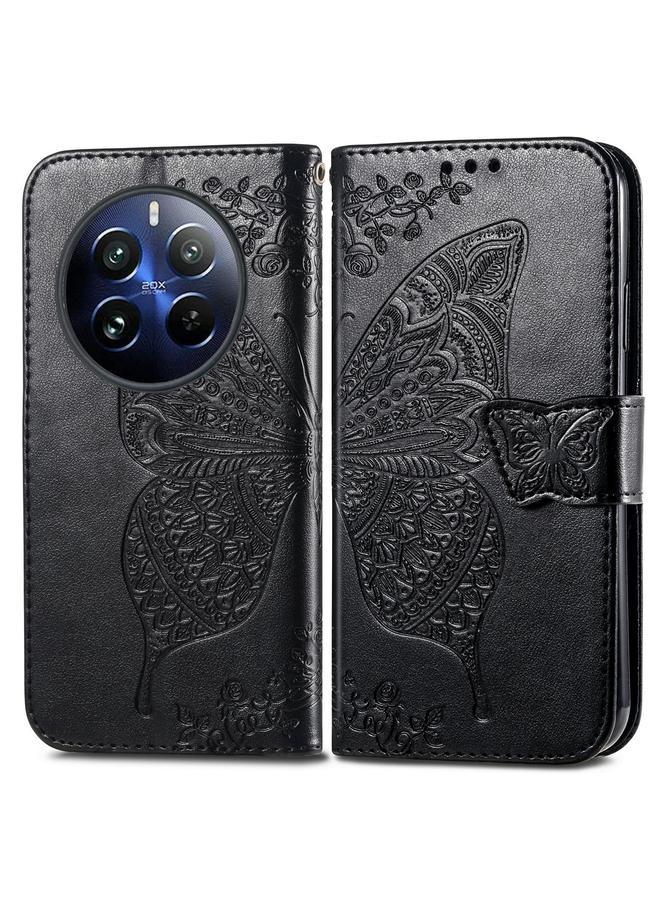 S-TOP Case For Realme 12 Pro Butterfly Love Flower Embossed Leather Phone Case - Image 2