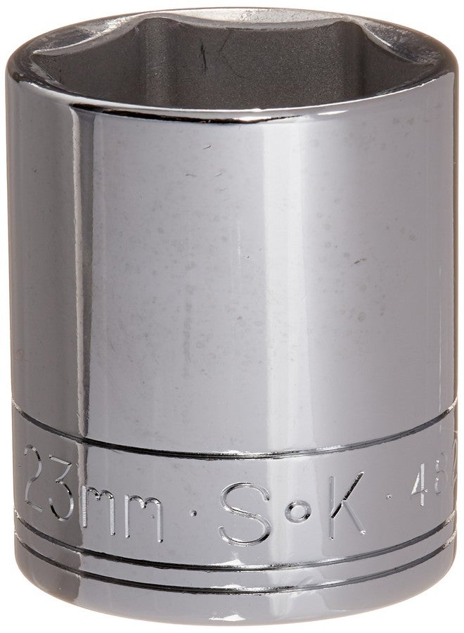مفتاح ربط SK Tools USA مقاس 1/2 بوصة، 23 مم، 6 نقاط، مقبس كروم قياسي | 48223