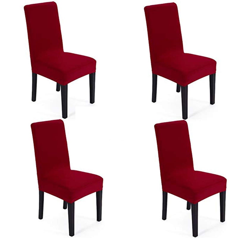 SheYang Spandex Fabric Stretch Removable Washable Dining Room Chair Cover Protector Seat Slipcovers - Image 3