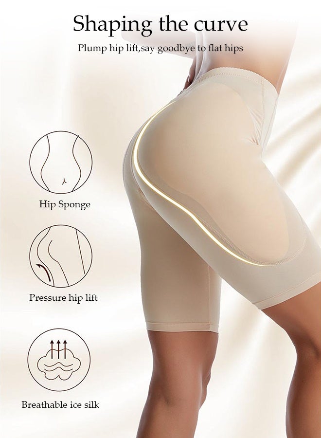DUNISO Shapewear for Women，High Waist Trainer Corset Leggings，Postpartum Body Shaping Pants， Tummy Control High Waist Hip Lifting Leggings with Sponge Pads on Both Sides，Suitable for Daily Life and Exercise，L - Image 4