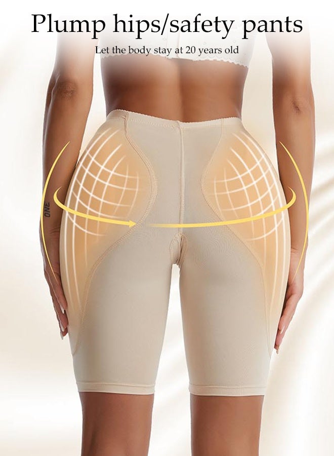 DUNISO Shapewear for Women，High Waist Trainer Corset Leggings，Postpartum Body Shaping Pants， Tummy Control High Waist Hip Lifting Leggings with Sponge Pads on Both Sides，Suitable for Daily Life and Exercise，L - Image 3