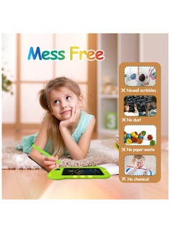 Arabest LCD Writing Pad for Kids, Graffiti Board Gift for Kids Learning Sensory Toys - 8.5" Birthday Gift Drawing Pad, Dinosaur Shaped Color Drawing Pad for Boys and Girls (Green)  - Image 4