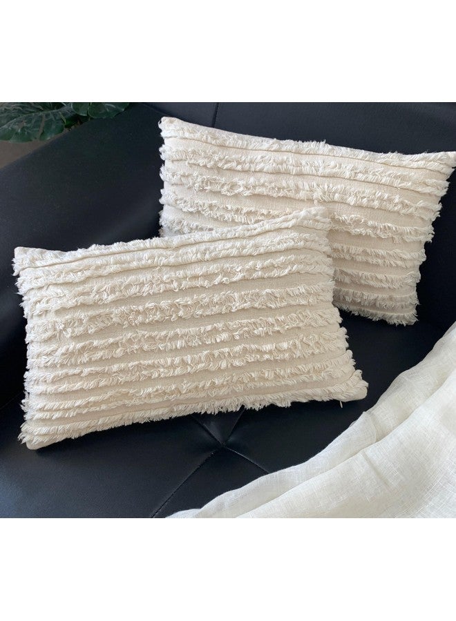 mosey mosey Rectangle Cushion Covers 12x18 Set of 2 | 100% Cotton | Rectangular Shape Boho Lumbar Pillow Covers 12 inch x 18 inch for Sofa, Bed, Home Décor - Image 5