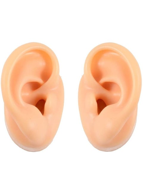Simulation Ear Model - Soft Silicone Ear Model for Acupuncture - Silicone Artificial Ear Model for Ear Picking Practice