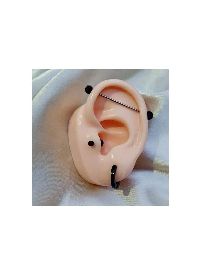 Simulation Ear Model - Soft Silicone Ear Model for Acupuncture - Silicone Artificial Ear Model for Ear Picking Practice