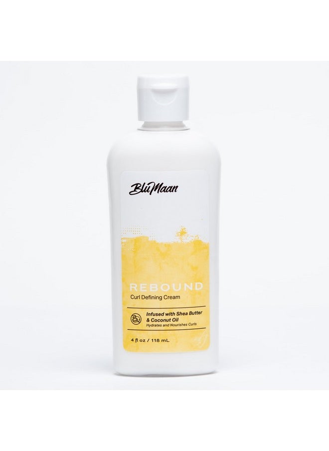 BluMaan - Rebound Curl Defining Cream Curly & Wavy Hair Cream For Men Frizz Control For Defined Bouncy Curls Moisturizing Formula With Coconut Oil And Shea Butter Easy Washout - Image 1
