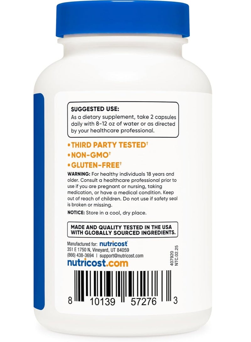 Nutricost Tribulus Terrestris Extract 1500mg, 120 Capsules 60 Servings - Image 3